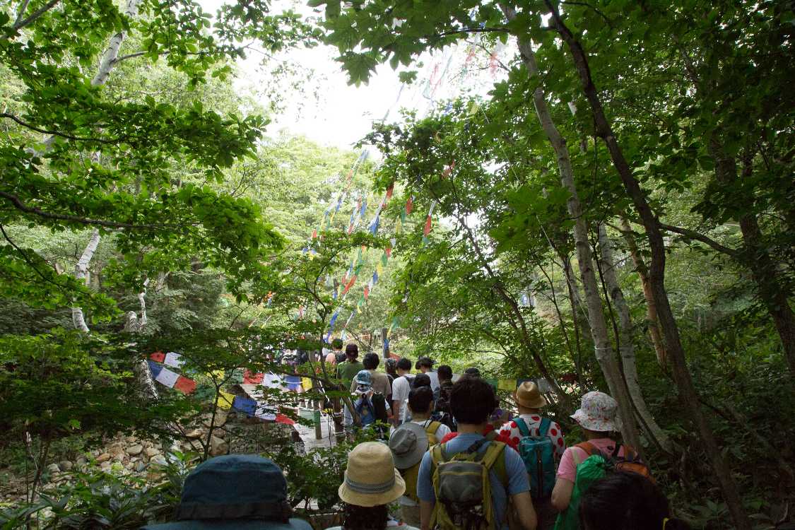 みどり橋手前。