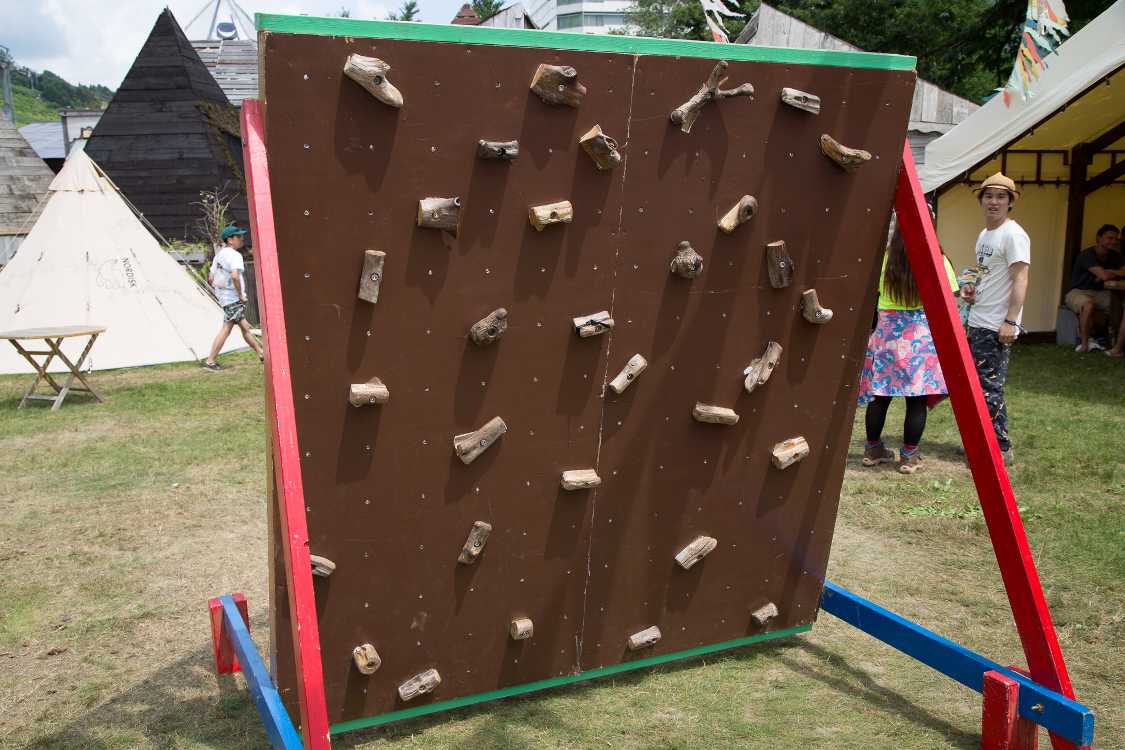 ボルダリングの板。