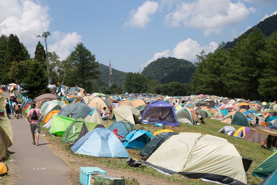 Cサイトの通路。