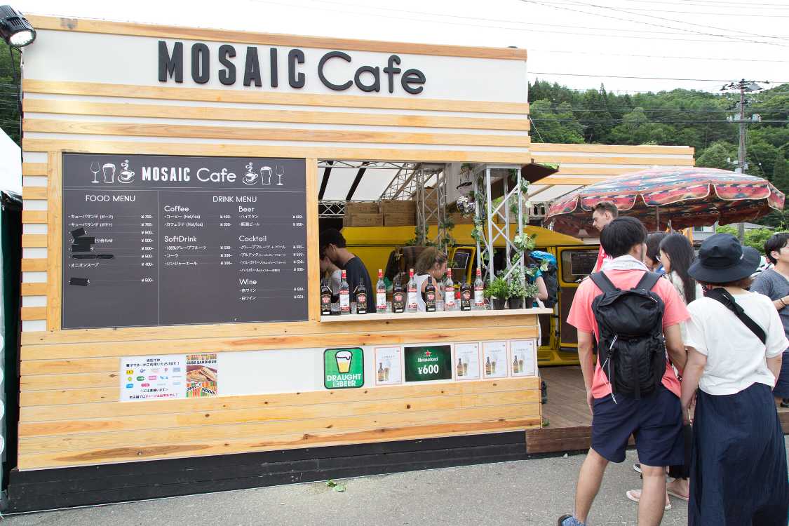 モザイクカフェとして出店。
