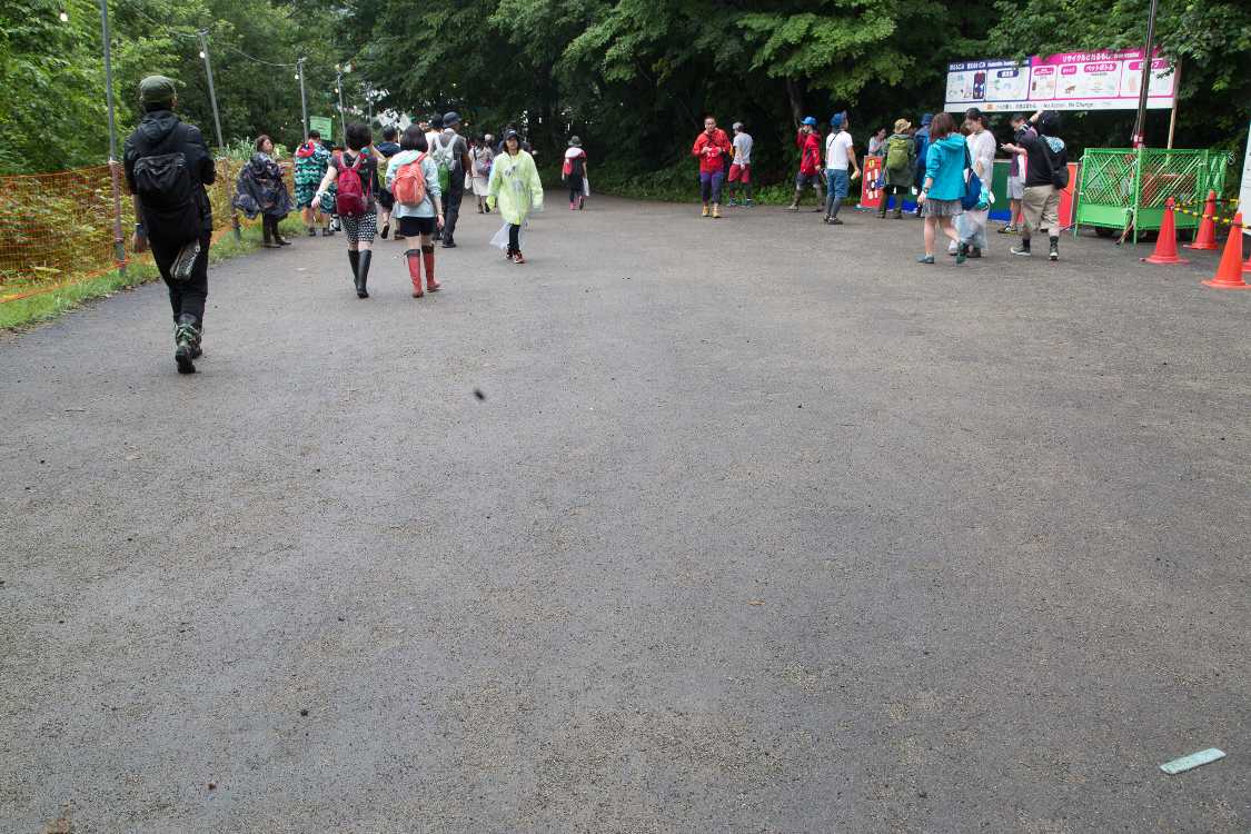 かつてリストバンドチェックがあったところ。