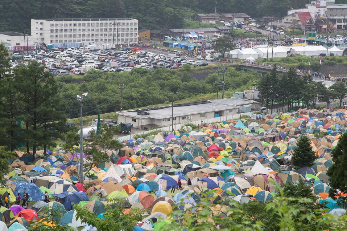 Gサイトから見た場外エリア。