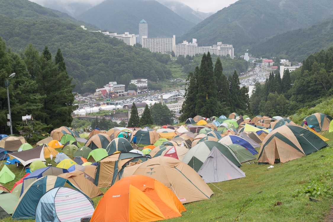 Gサイト。やや傾斜があります。