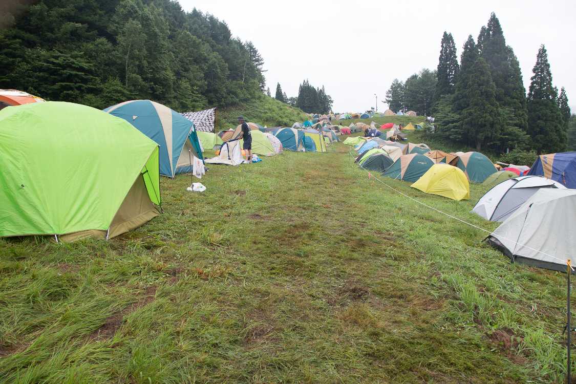 Fサイトの通路。