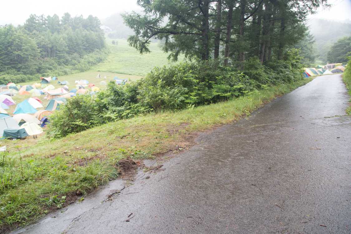 Eサイト、Fサイトへの道は上へ続いていきます。