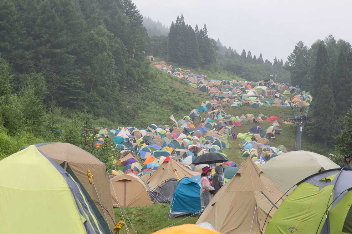 F、Gサイトが見渡せます。Fサイトは比較的平坦です。