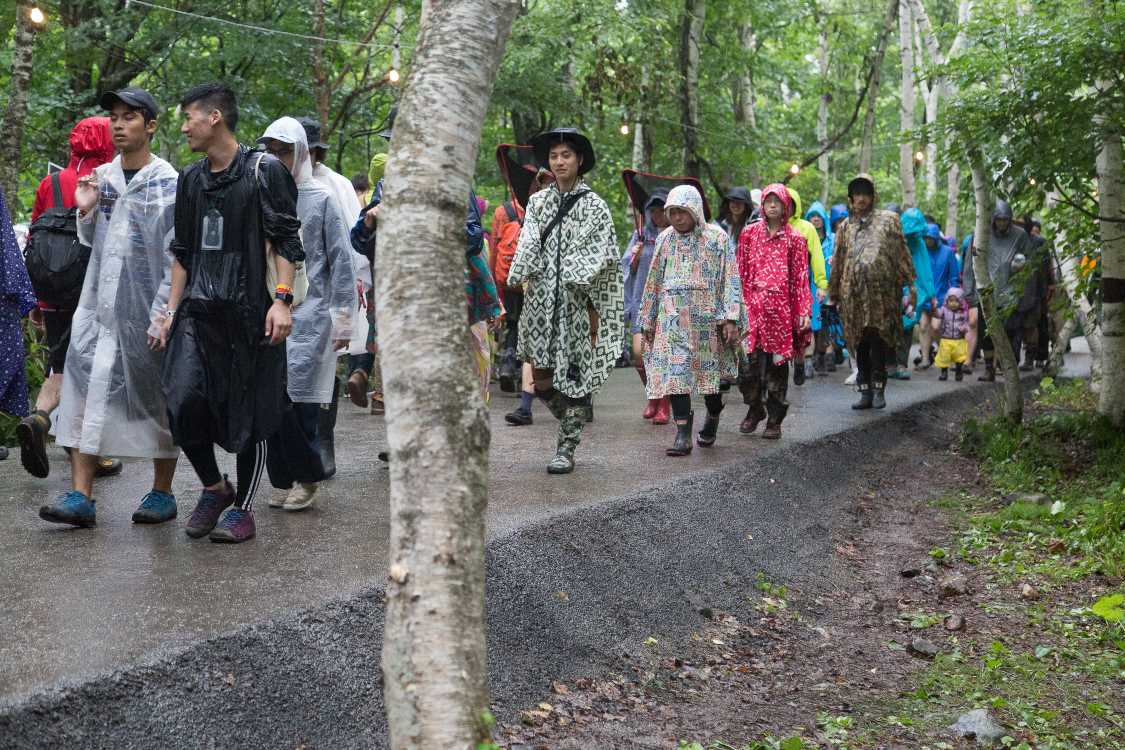 きれいに整備されたアスファルト。