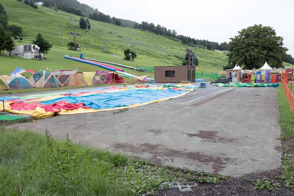 何のコーナーか不明ですが「わんぱく広場（ふわふわ）」とみられます。