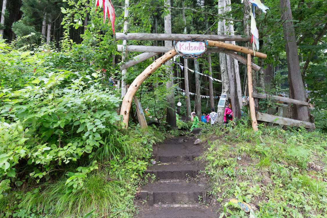 キッズランドの手前にあるキッズの森。