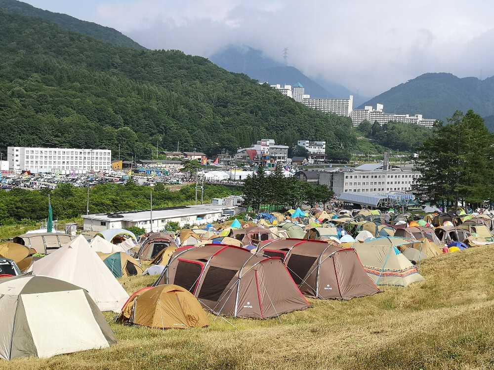 キャンプサイトの入り口に近いBサイト。