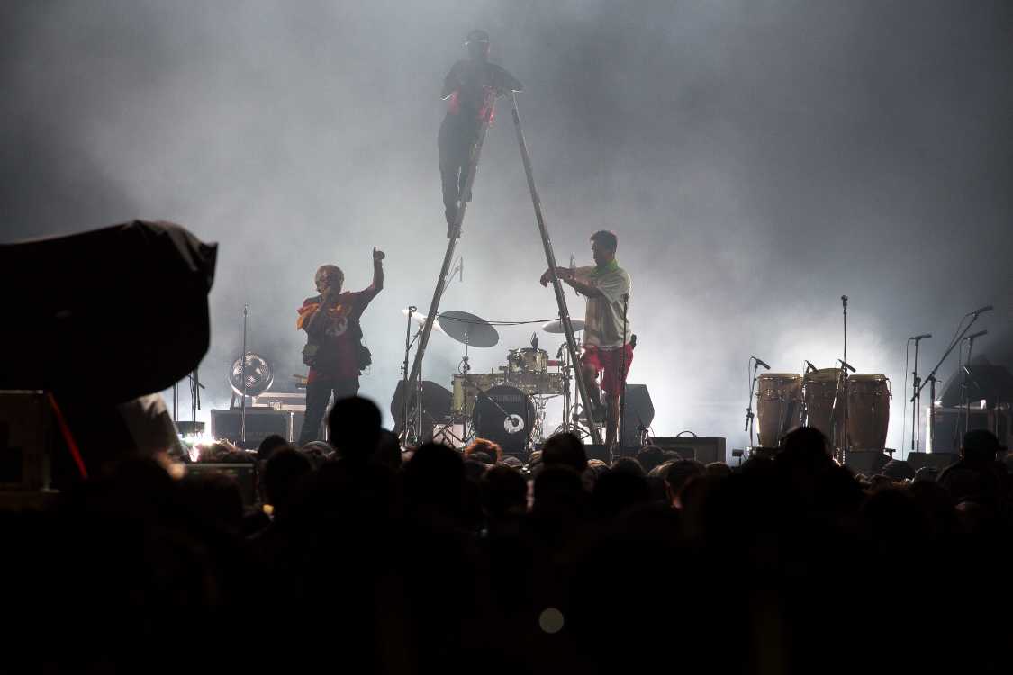 ライブの合間の写真撮影。