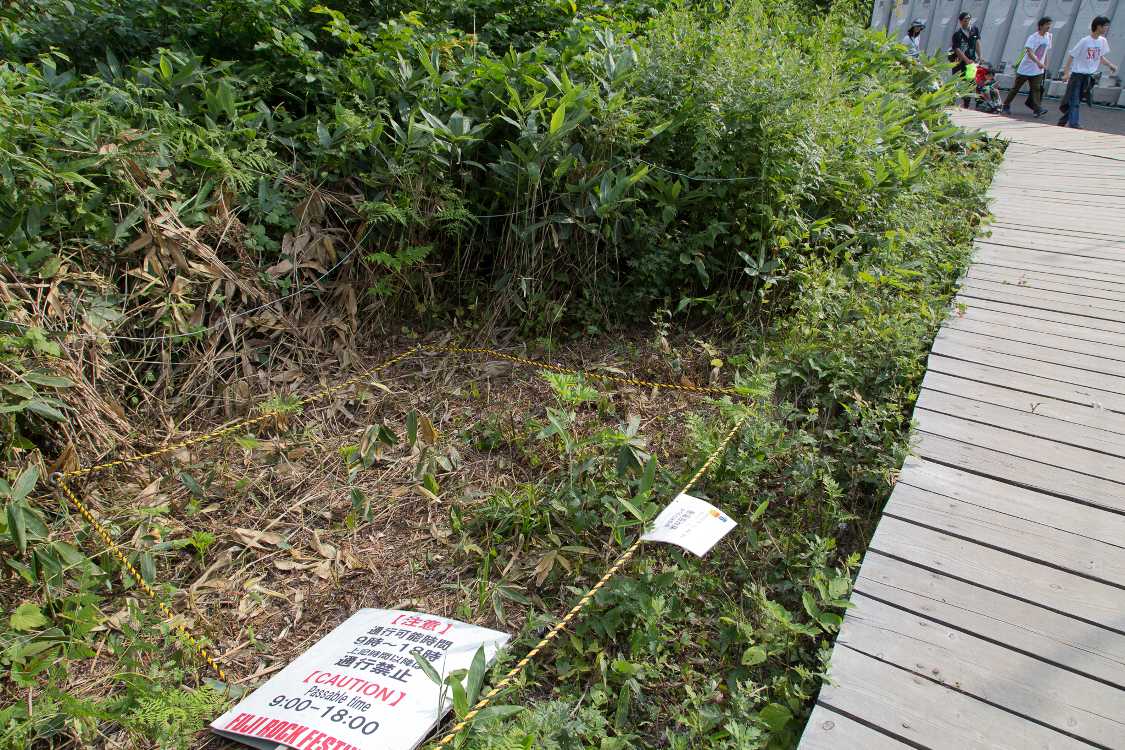 18時までという注意書きが倒れていました。