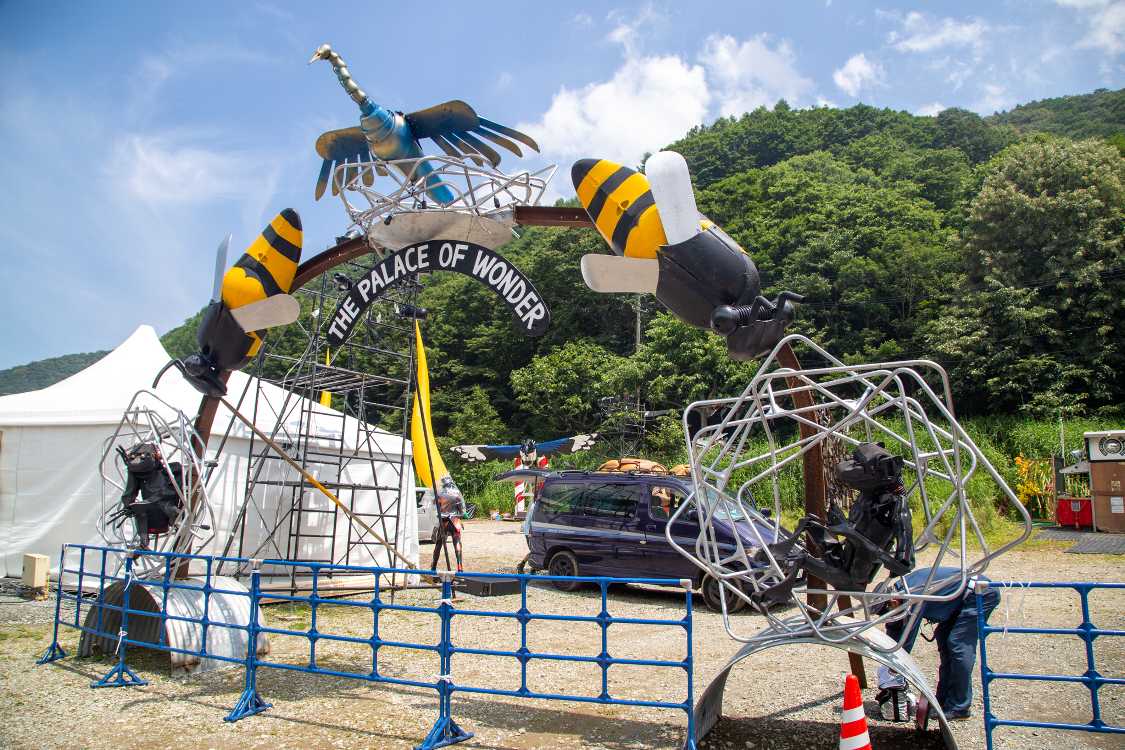 準備中のパレスオブワンダー。