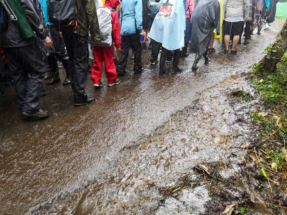 グリーンステージからホワイトステージの導線。