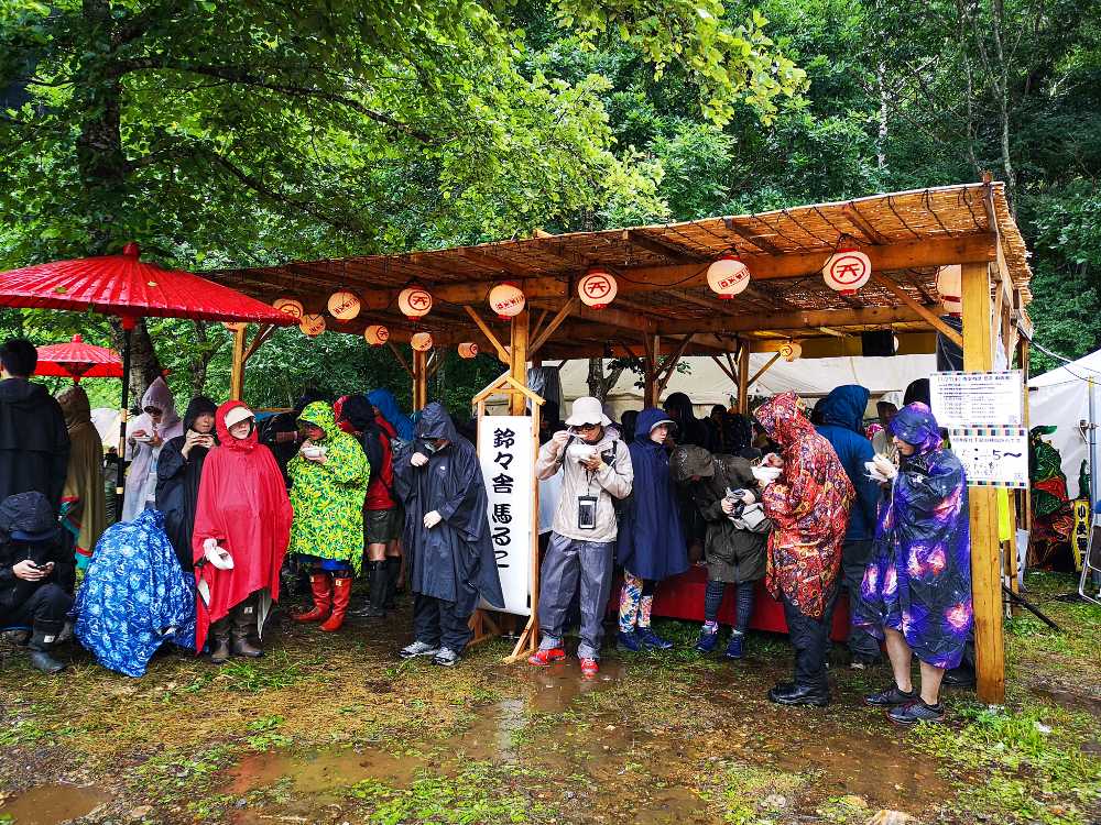 青空寄席筍亭。2016年から小規模に始まり、19年に本格化。