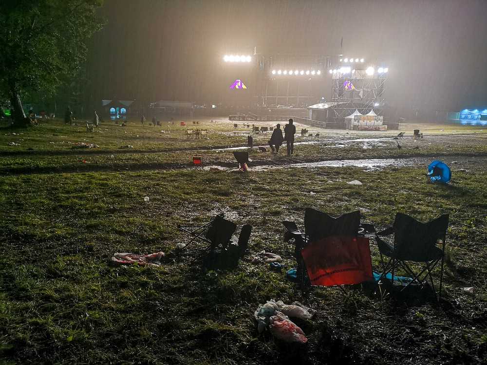 シーア終了後のグリーンステージ。