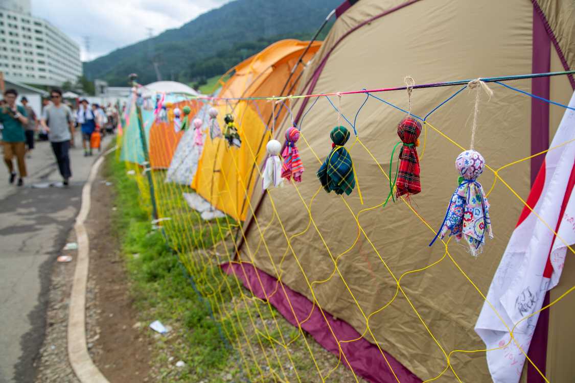 例年通りのてるてる坊主。