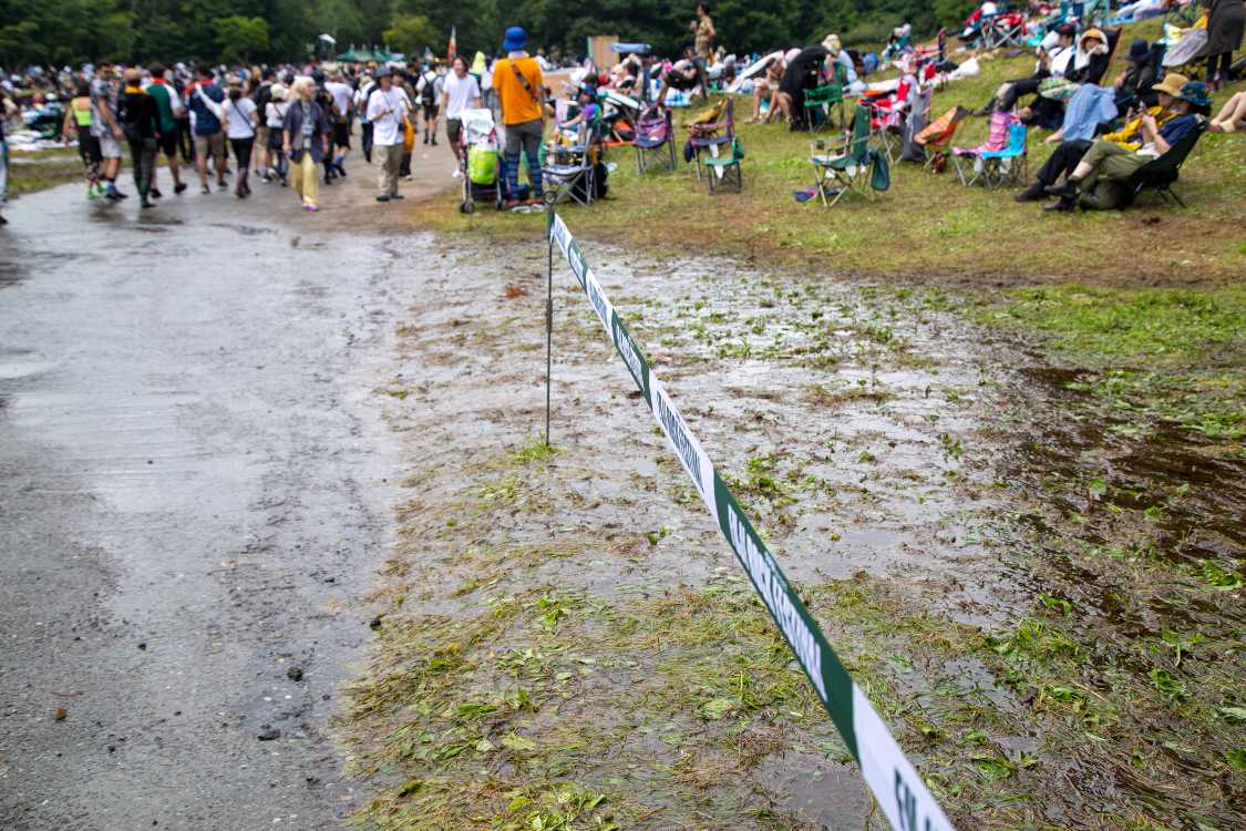 グリーンステージ後方。