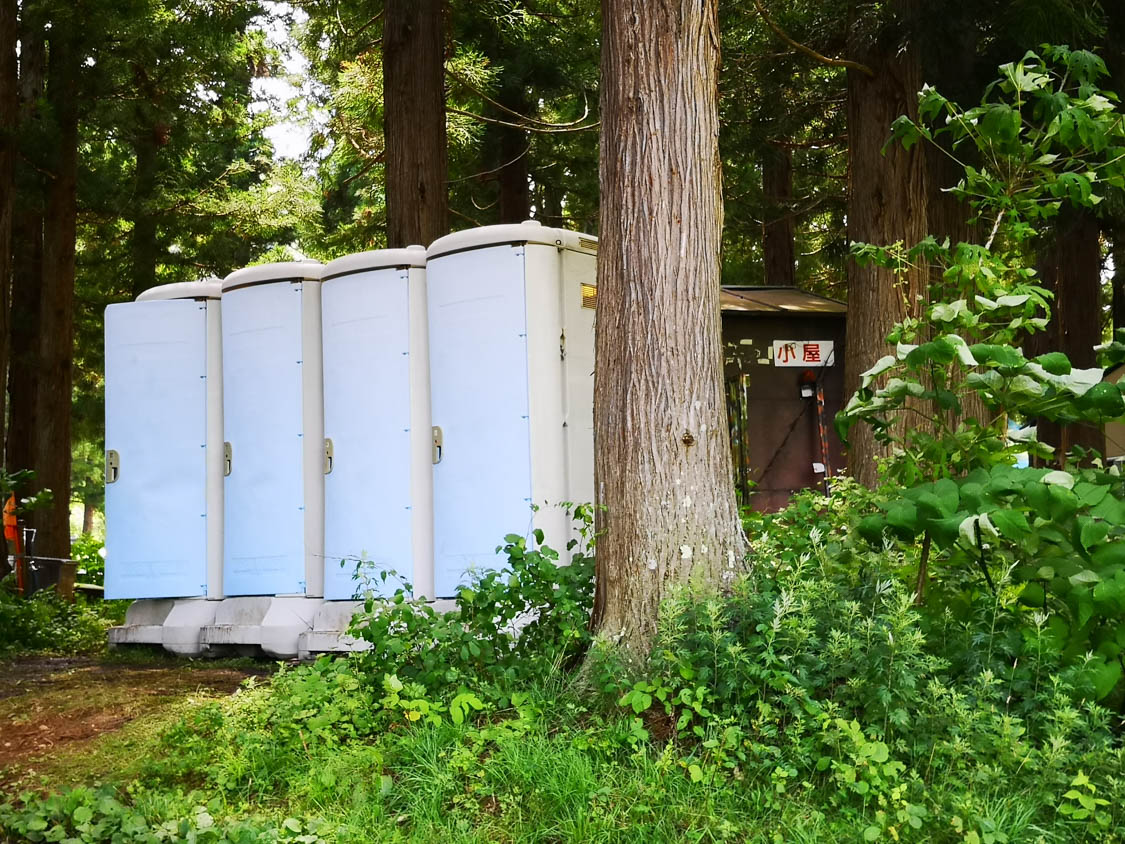 ムーンキャラバン用仮設トイレ。