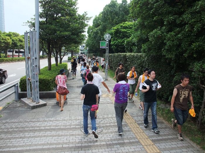 マリン・ステージへの通路。