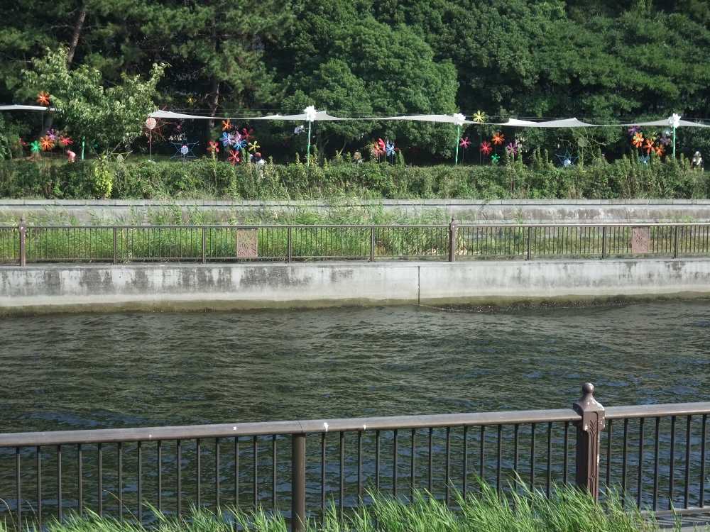 徒歩移動のメーンストリート。