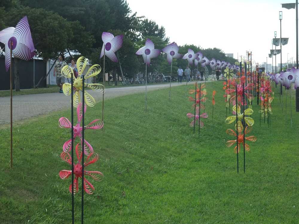 サマーソニック用の装飾を既に設置。