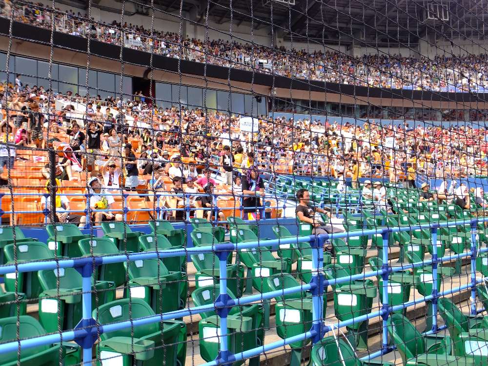 緑のいすはプラチナム席。