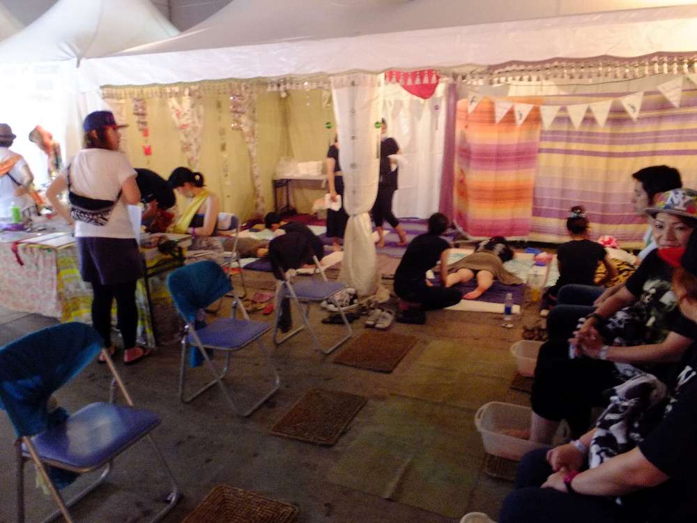 テントの風景。