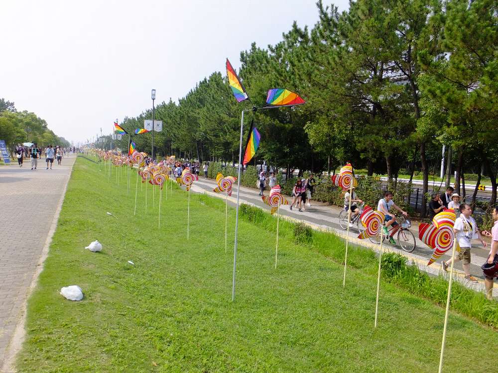 マリンステージから幕張メッセへ行く導線。