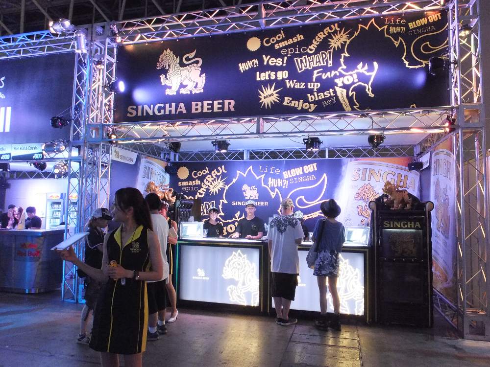 タイのシンハービール。