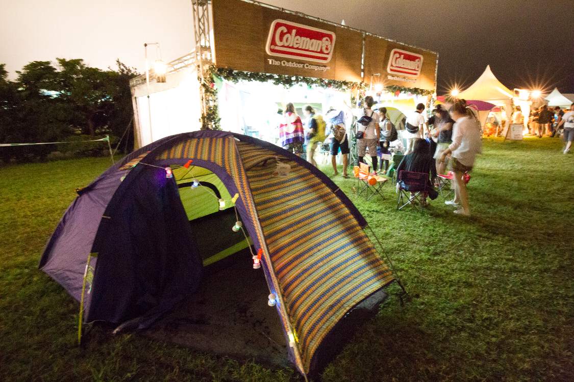 フライシートのない簡易テント。