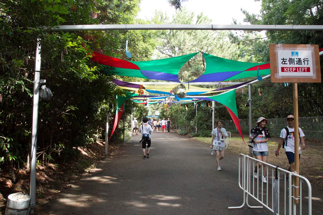 土曜の午後2時50分ごろ。ほぼ日陰になっていました。