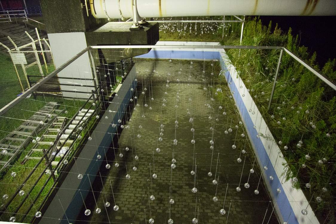 雨を上から見た状態。