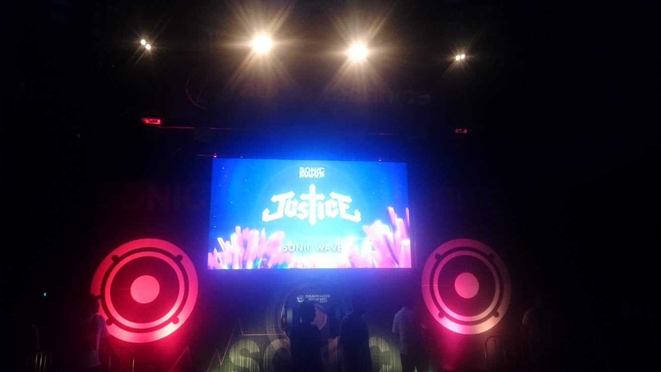 ソニックステージのジャスティス。