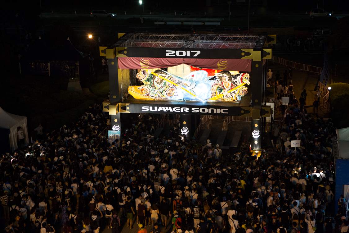 マリンステージの3階あたりから。