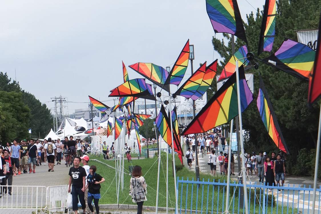 サマーソニックの幕張会場の象徴となっている風車。