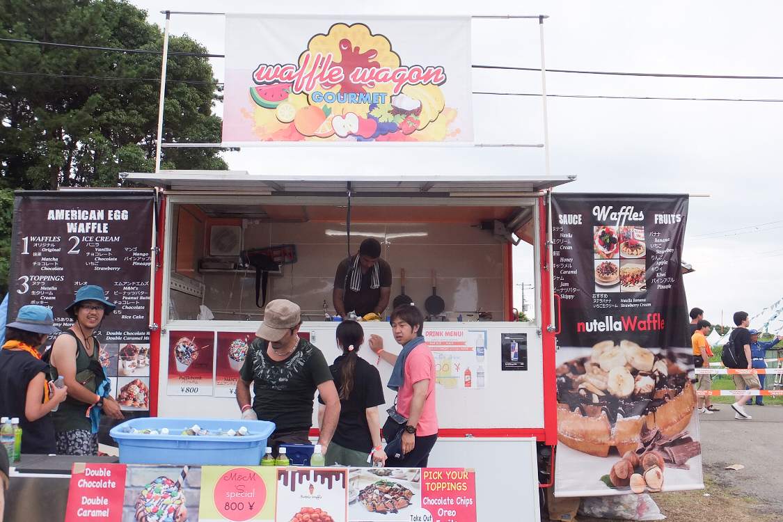 ワッフルワゴン。
