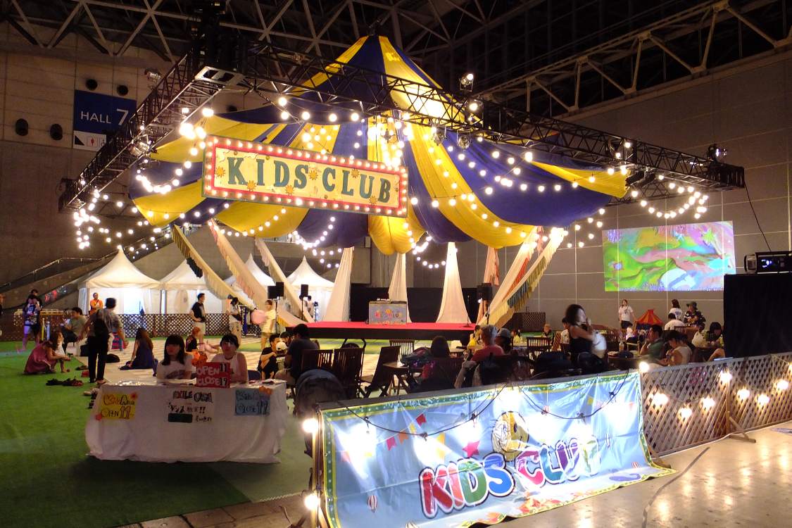 幕張メッセ内のキッズクラブ。