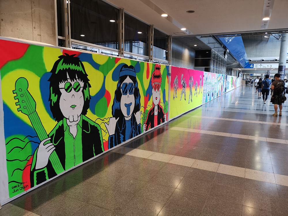 過去のライブペイントの作品。