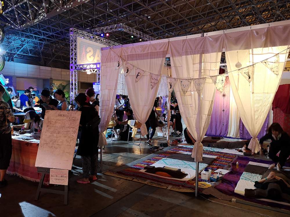 マッサージのスペース。