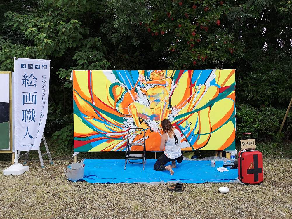 幕張メッセと違い、雨が降ると苦しい。