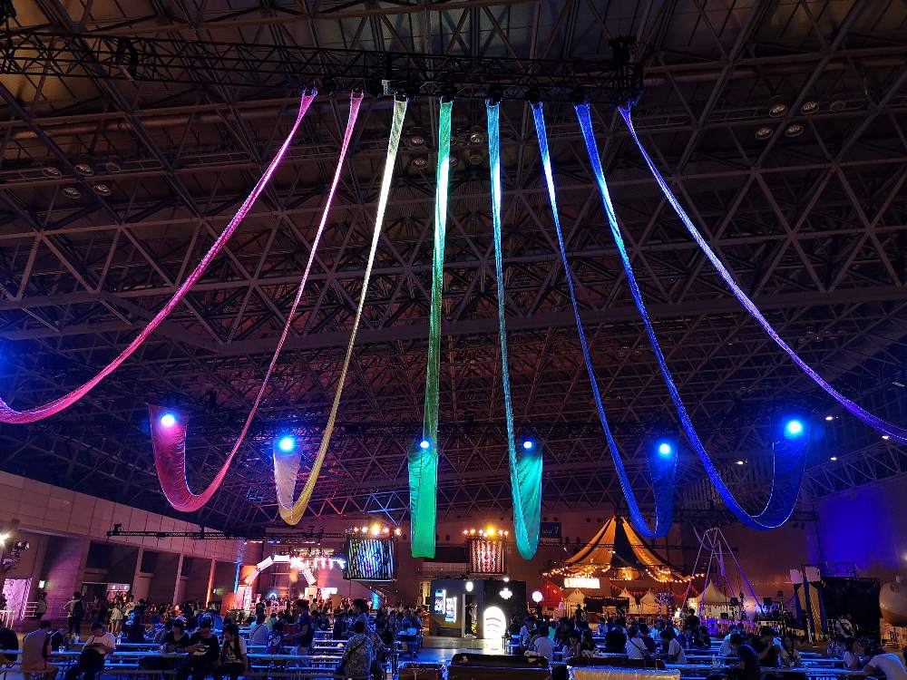 休憩所の装飾。