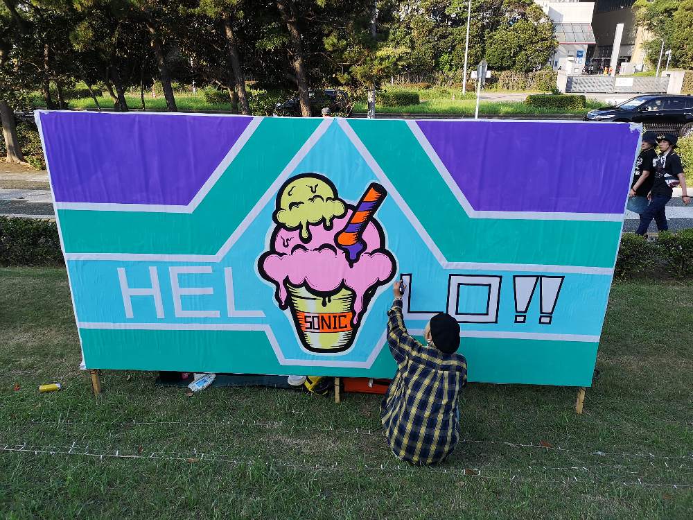 アートの創作風景、その4。