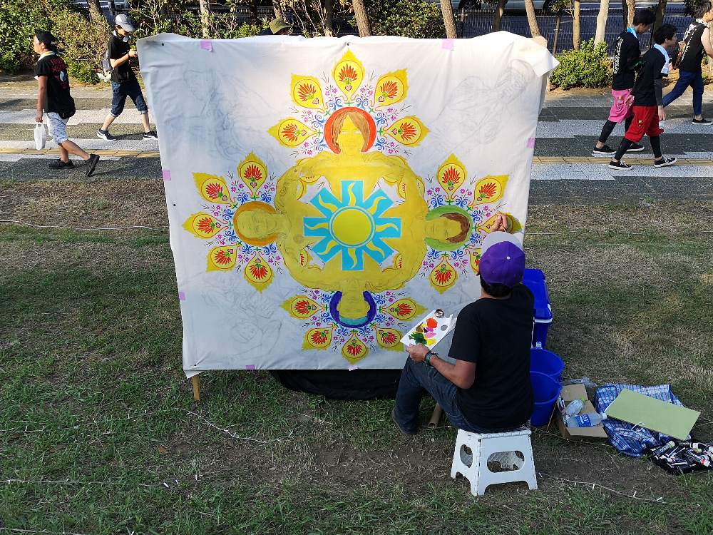 アートの創作風景、その9。