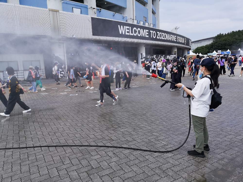 曇りながら散水はありました。