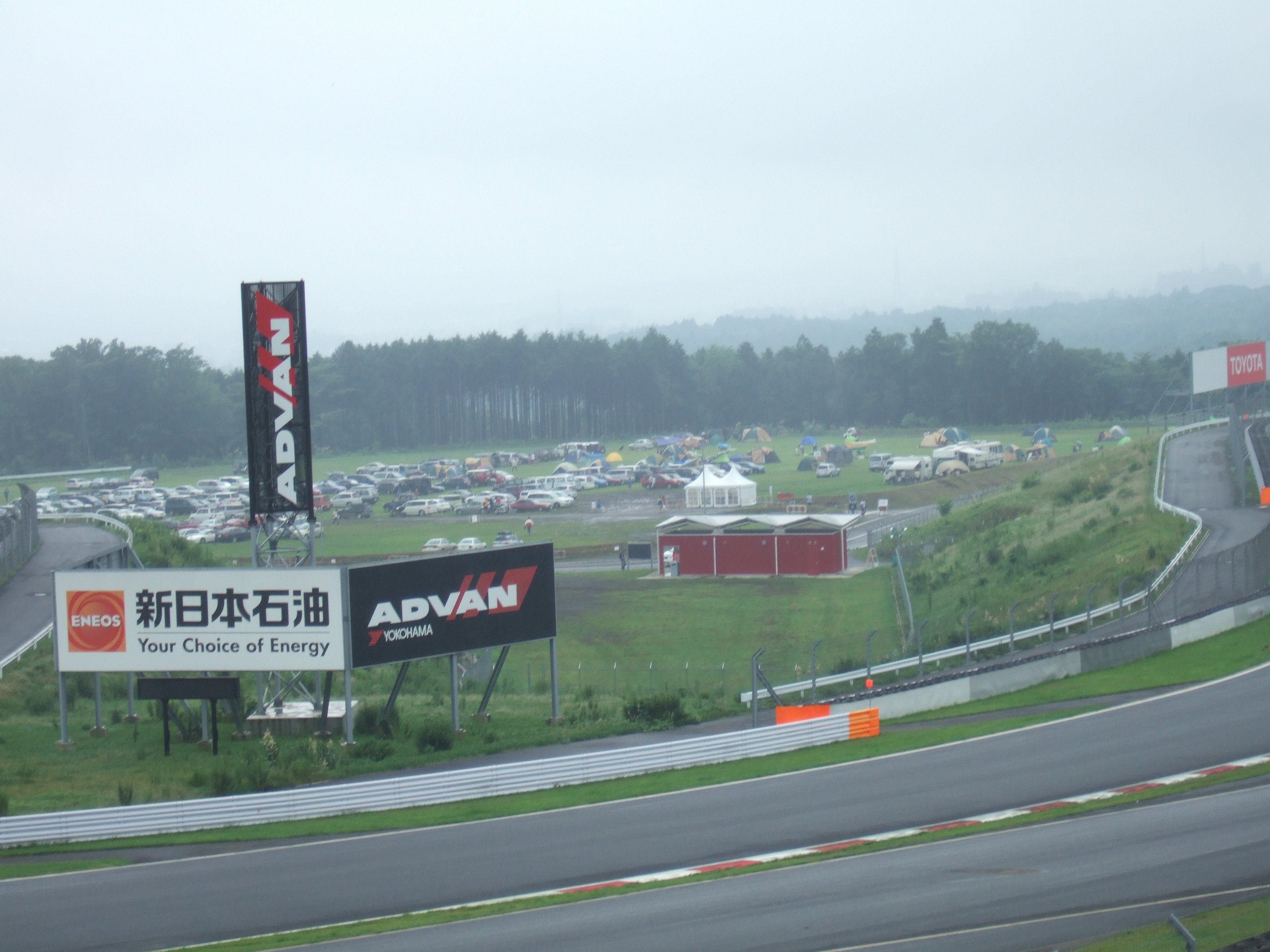 キャンプサイトの全体の姿。